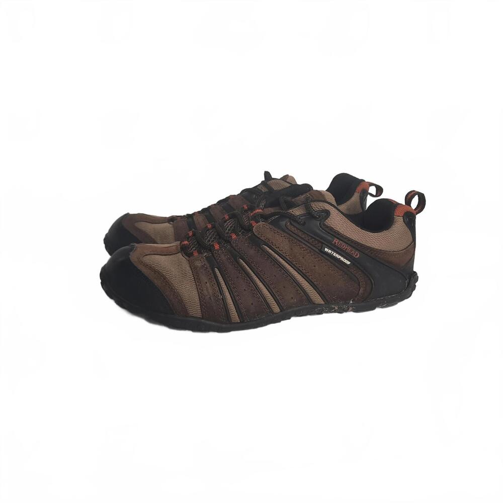RedHead Men's‎ Trekker Low Brown Leather Hiking Shoes Size 9M